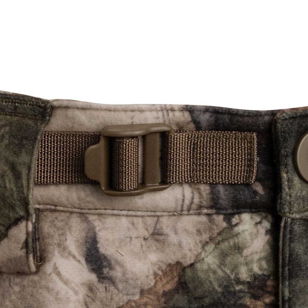 Internal webbed belt with ladder buckle